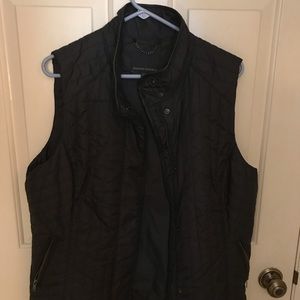Quilted Navy Vest
